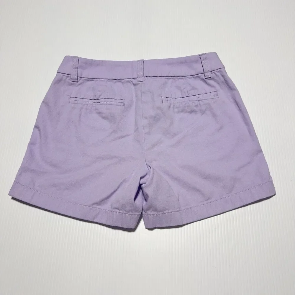 J.Crew Shorts Womens Size 0 Classic Chino 5” Inseam Lavender Purple